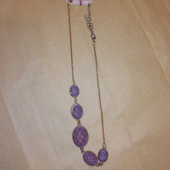 Yellow Gold Necklace, Purple Gold Necklace - Picture 4 of 6